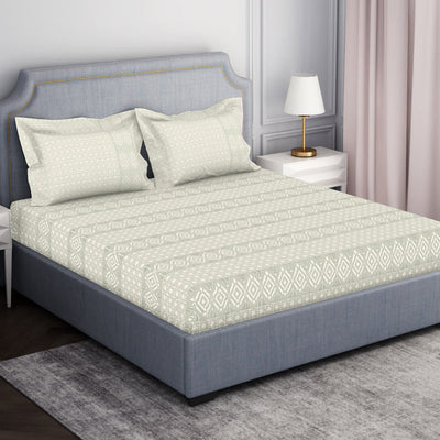 Tonalelgence Geometric 100% Cotton Fitted Queen - Essentials by Spaces