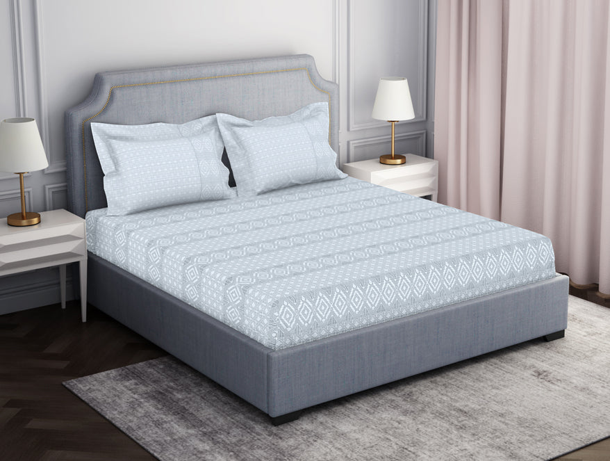 Tonalelgence Geometric 100% Cotton Fitted Queen - Essentials by Spaces