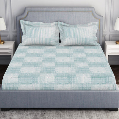 Tonalelgence Geometric 100% Cotton Fitted Queen - Essentials by Spaces