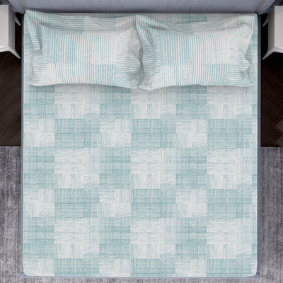 Tonalelgence Geometric 100% Cotton Fitted Queen - Essentials by Spaces