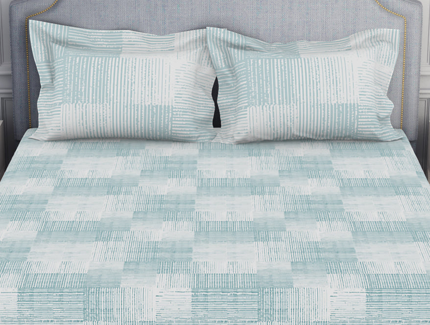 Tonalelgence Geometric 100% Cotton Fitted Queen - Essentials by Spaces