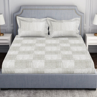 Tonalelgence Geometric 100% Cotton Fitted Queen - Essentials by Spaces