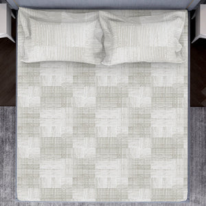 Tonalelgence Geometric 100% Cotton Fitted Queen - Essentials by Spaces