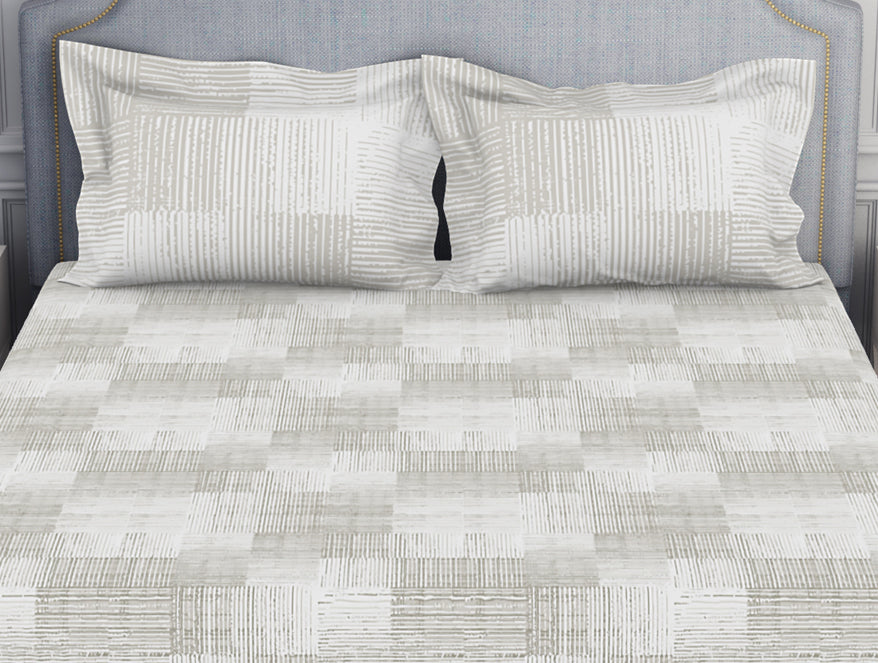 Tonalelgence Geometric 100% Cotton Fitted Queen - Essentials by Spaces