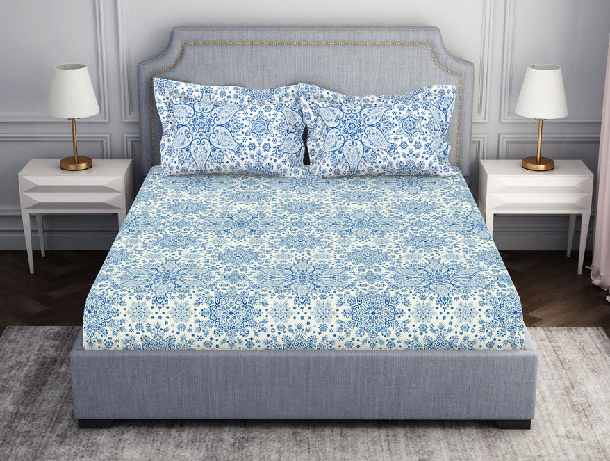 Ornamenta Ornate 100% Cotton Fitted King - Essentials by Spaces