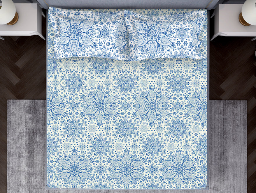 Ornamenta Ornate 100% Cotton Fitted King - Essentials by Spaces