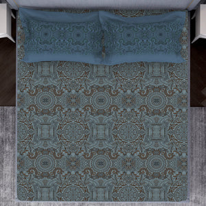 Ornamenta Ornate 100% Cotton Fitted King - Essentials by Spaces