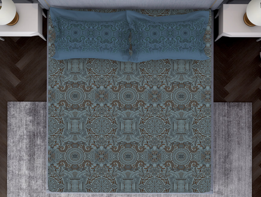 Ornamenta Ornate 100% Cotton Fitted King - Essentials by Spaces