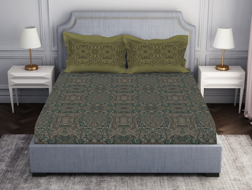 Ornamenta Ornate 100% Cotton Fitted King - Essentials by Spaces