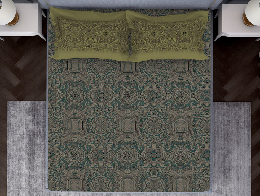 Ornamenta Ornate 100% Cotton Fitted King - Essentials by Spaces