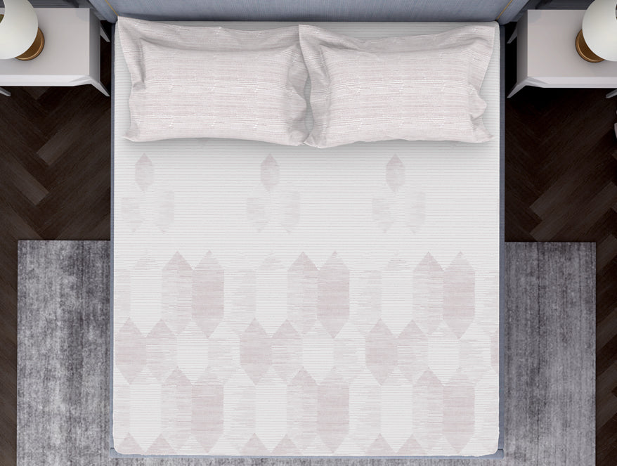 Tonalelgence Geometric 100% Cotton Fitted King - Essentials by Spaces