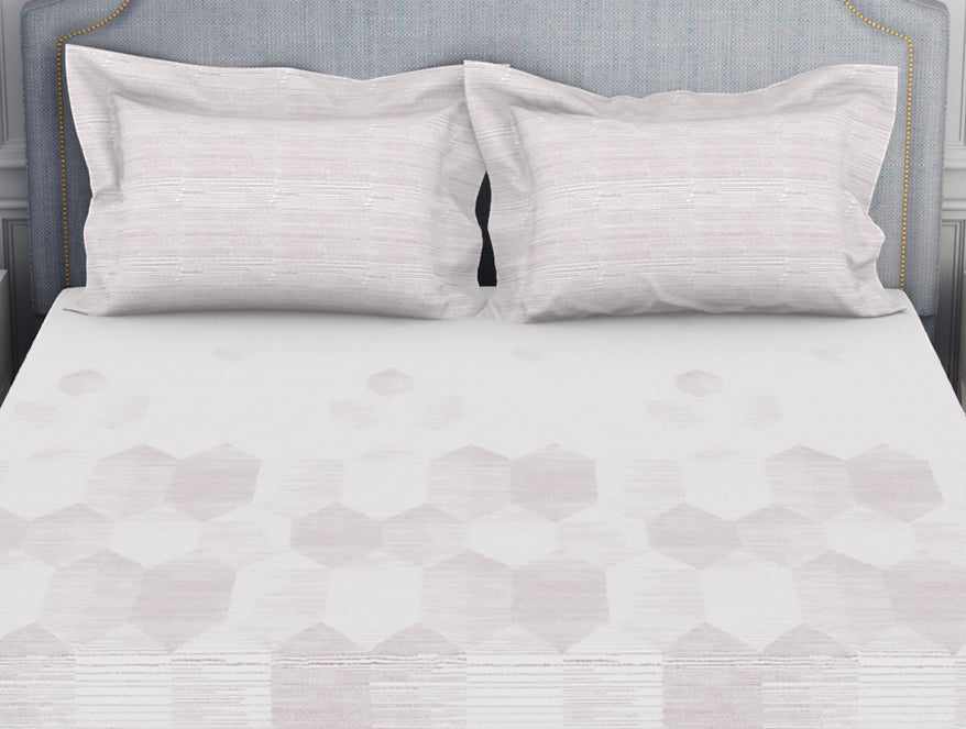 Tonalelgence Geometric 100% Cotton Fitted King - Essentials by Spaces