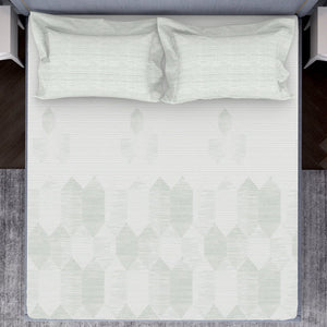 Tonalelgence Geometric 100% Cotton Fitted King - Essentials by Spaces