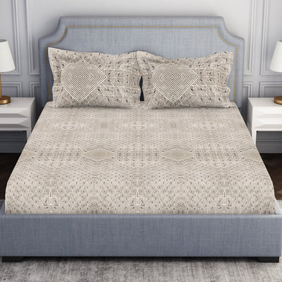 Tonalelgence Geometric 100% Cotton Fitted King - Essentials by Spaces