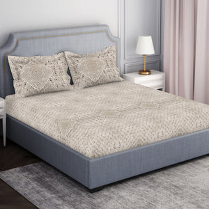Tonalelgence Geometric 100% Cotton Fitted King - Essentials by Spaces