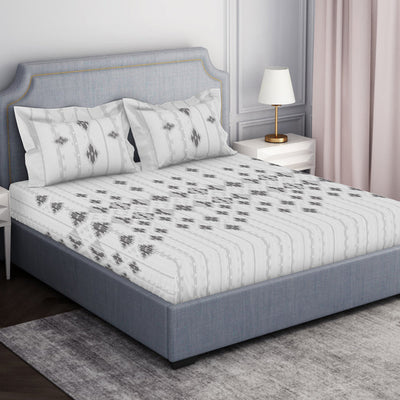 Tonalelgence Geometric 100% Cotton Fitted King - Essentials by Spaces