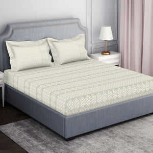 Tonalelgence Geometric 100% Cotton Fitted King - Essentials by Spaces