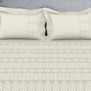 Tonalelgence Geometric 100% Cotton Fitted King - Essentials by Spaces