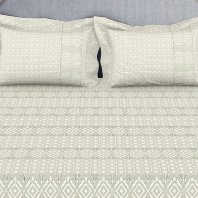 Tonalelgence Geometric 100% Cotton Fitted King - Essentials by Spaces