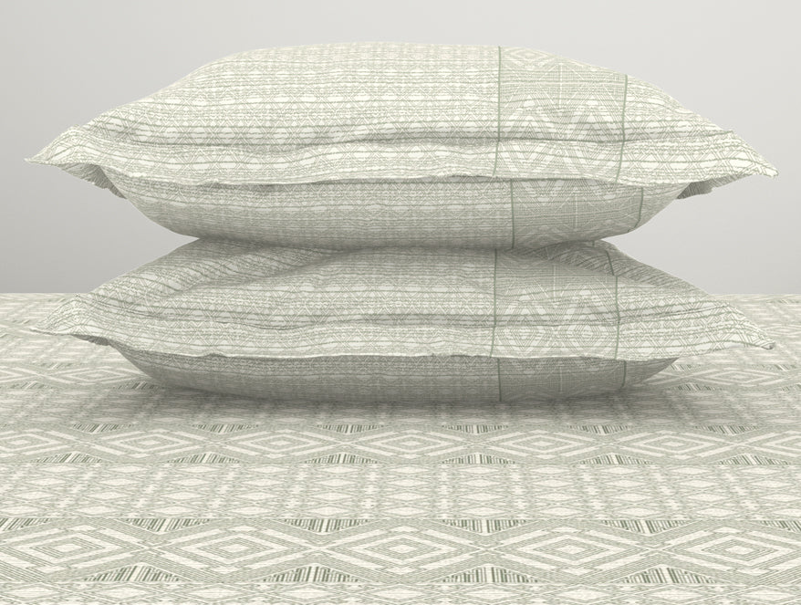Tonalelgence Geometric 100% Cotton Fitted King - Essentials by Spaces