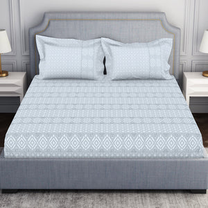 Tonalelgence Geometric 100% Cotton Fitted King - Essentials by Spaces