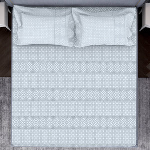 Tonalelgence Geometric 100% Cotton Fitted King - Essentials by Spaces