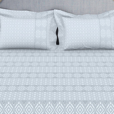 Tonalelgence Geometric 100% Cotton Fitted King - Essentials by Spaces