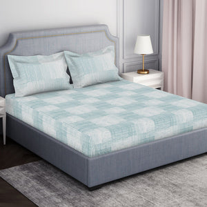 Tonalelgence Geometric 100% Cotton Fitted King - Essentials by Spaces