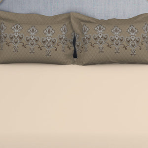 Ornamenta Ornate Mineral Blue 100% Cotton King Size Bedsheet - Essentials by Spaces