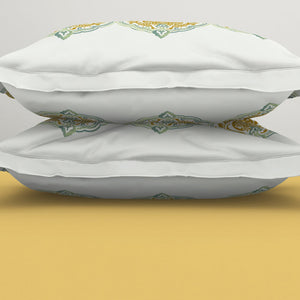 Ornamenta Ornate Mineral Blue 100% Cotton King Size Bedsheet - Essentials by Spaces
