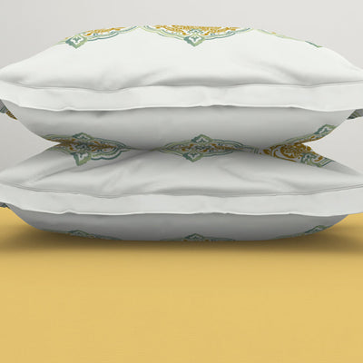Ornamenta Ornate Mineral Blue 100% Cotton King Size Bedsheet - Essentials by Spaces