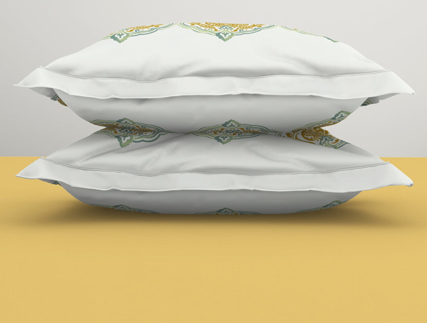 Ornamenta Ornate Mineral Blue 100% Cotton King Size Bedsheet - Essentials by Spaces
