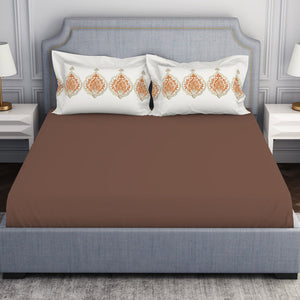 Ornamenta Ornate Mineral Blue 100% Cotton King Size Bedsheet - Essentials by Spaces