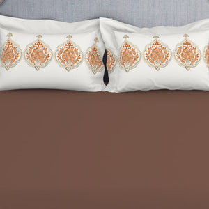 Ornamenta Ornate Mineral Blue 100% Cotton King Size Bedsheet - Essentials by Spaces