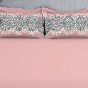 Ornamenta Ornate Mineral Blue 100% Cotton King Size Bedsheet - Essentials by Spaces