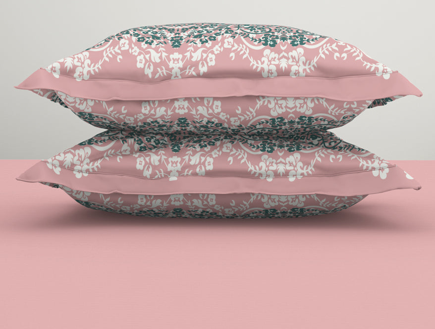 Ornamenta Ornate Mineral Blue 100% Cotton King Size Bedsheet - Essentials by Spaces