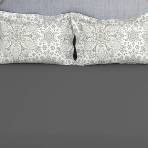 Ornamenta Ornate Mineral Blue 100% Cotton King Size Bedsheet - Essentials by Spaces