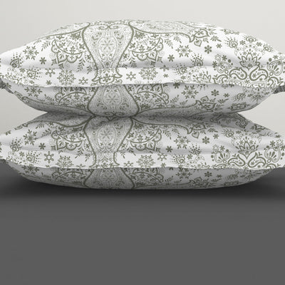 Ornamenta Ornate Mineral Blue 100% Cotton King Size Bedsheet - Essentials by Spaces