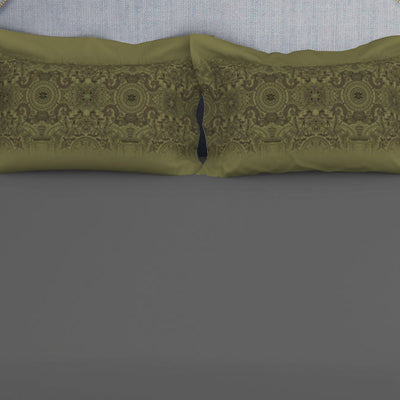 Ornamenta Ornate Mineral Blue 100% Cotton King Size Bedsheet - Essentials by Spaces
