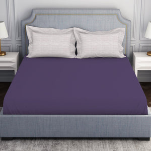 Tonalelgence Ornate Light Violet 100% Cotton King Size Bedsheet - Essentials by Spaces