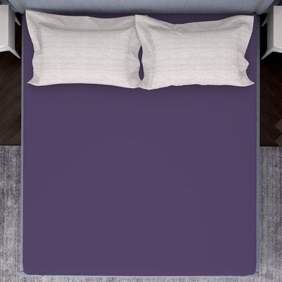 Tonalelgence Ornate Light Violet 100% Cotton King Size Bedsheet - Essentials by Spaces