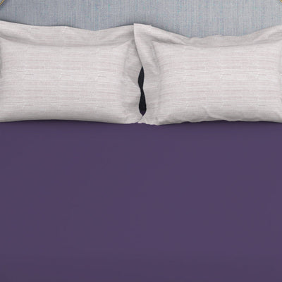 Tonalelgence Ornate Light Violet 100% Cotton King Size Bedsheet - Essentials by Spaces