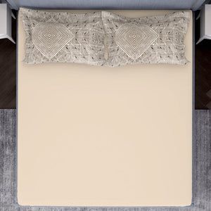 Tonalelgence Ornate Brown 100% Cotton King Size Bedsheet - Essentials by Spaces