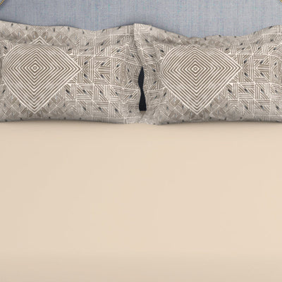 Tonalelgence Ornate Brown 100% Cotton King Size Bedsheet - Essentials by Spaces
