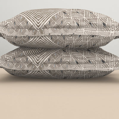 Tonalelgence Ornate Brown 100% Cotton King Size Bedsheet - Essentials by Spaces