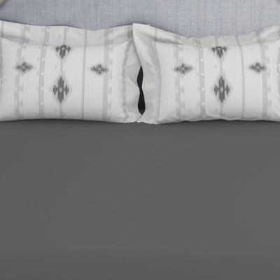 Tonalelgence Ornate Grey 100% Cotton King Size Bedsheet - Essentials by Spaces