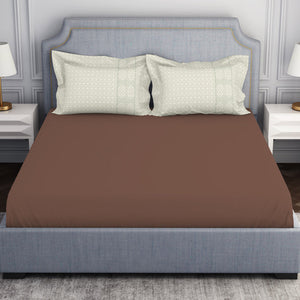 Tonalelgence Ornate Cream 100% Cotton King Size Bedsheet - Essentials by Spaces