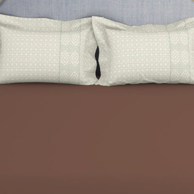 Tonalelgence Ornate Cream 100% Cotton King Size Bedsheet - Essentials by Spaces
