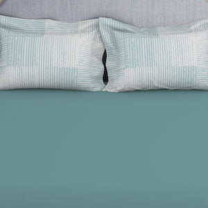 Tonalelgence Ornate Light Blue 100% Cotton King Size Bedsheet - Essentials by Spaces