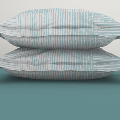 Tonalelgence Ornate Light Blue 100% Cotton King Size Bedsheet - Essentials by Spaces